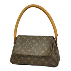 Louis Vuitton Shoulder Bag Monogram Looping M51147 Brown Ladies