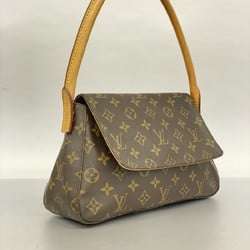 Louis Vuitton Shoulder Bag Monogram Looping M51147 Brown Ladies