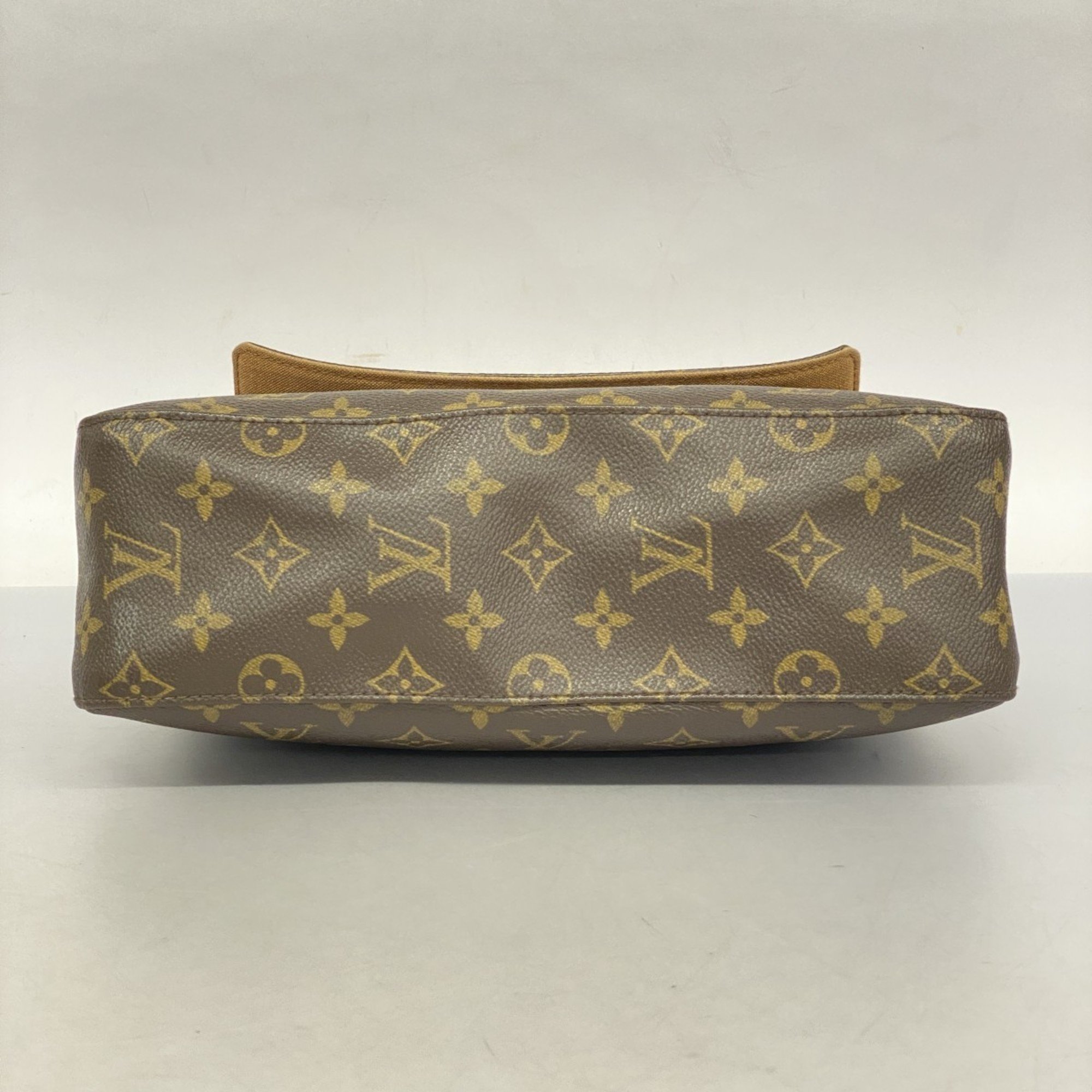 Louis Vuitton Shoulder Bag Monogram Looping M51147 Brown Ladies