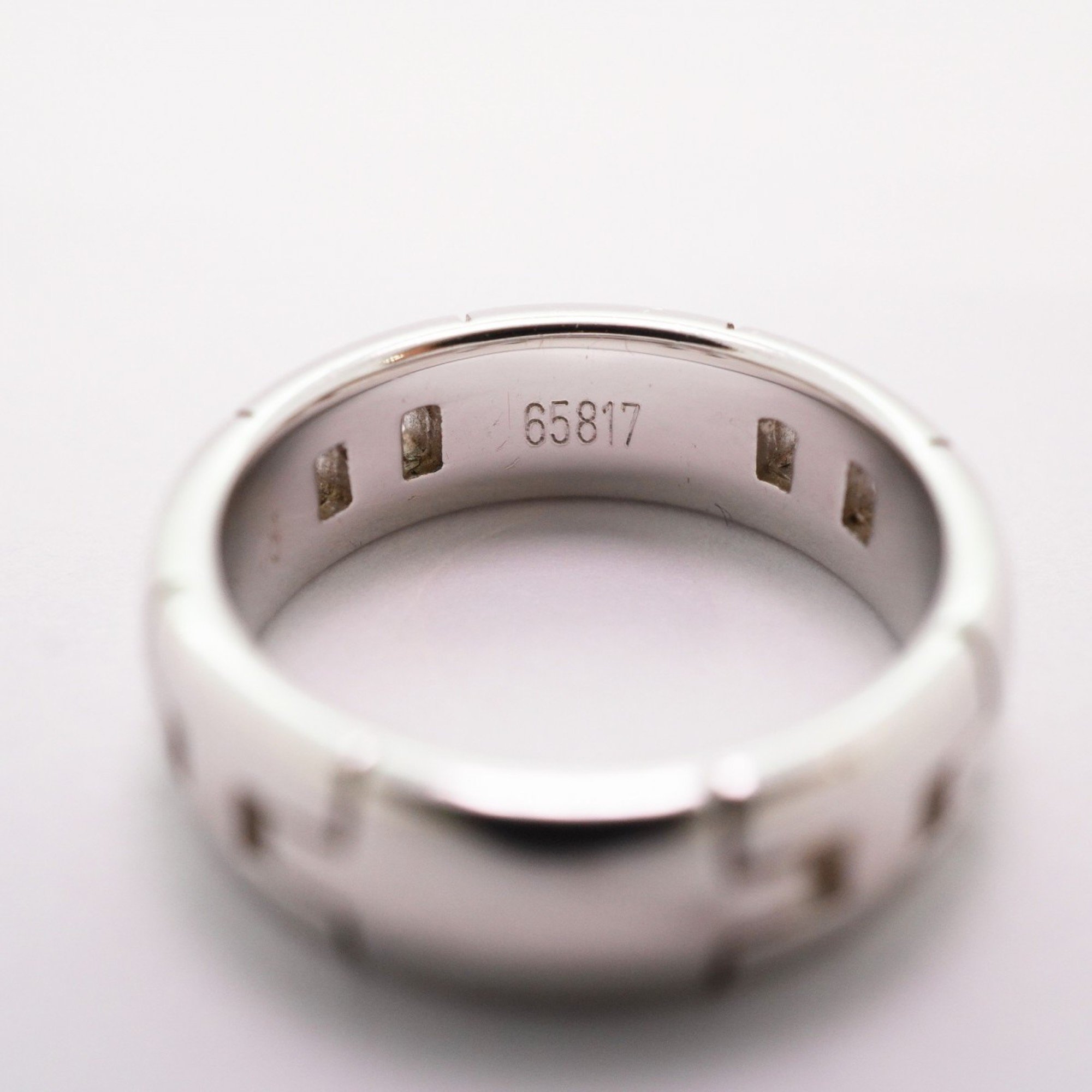 Hermes Ring Hercules K18WG White Gold #48 Ladies