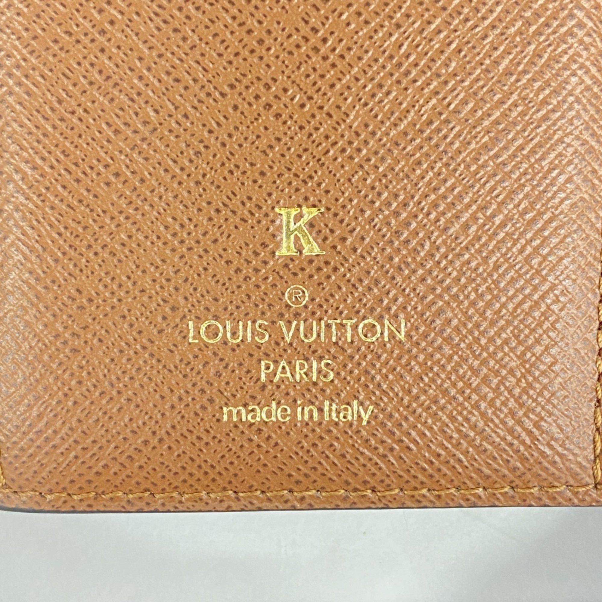 Louis Vuitton Tri-fold Wallet Monogram Portefeuille Victorine M62472 Brown Women's