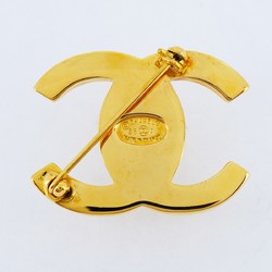 Chanel Brooch Turn Lock GP Plated Gold Ladies