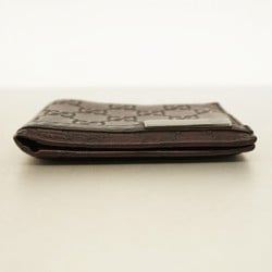 Gucci Wallet Guccissima 233100 Leather Brown Men's