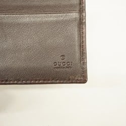 Gucci Wallet Guccissima 233100 Leather Brown Men's