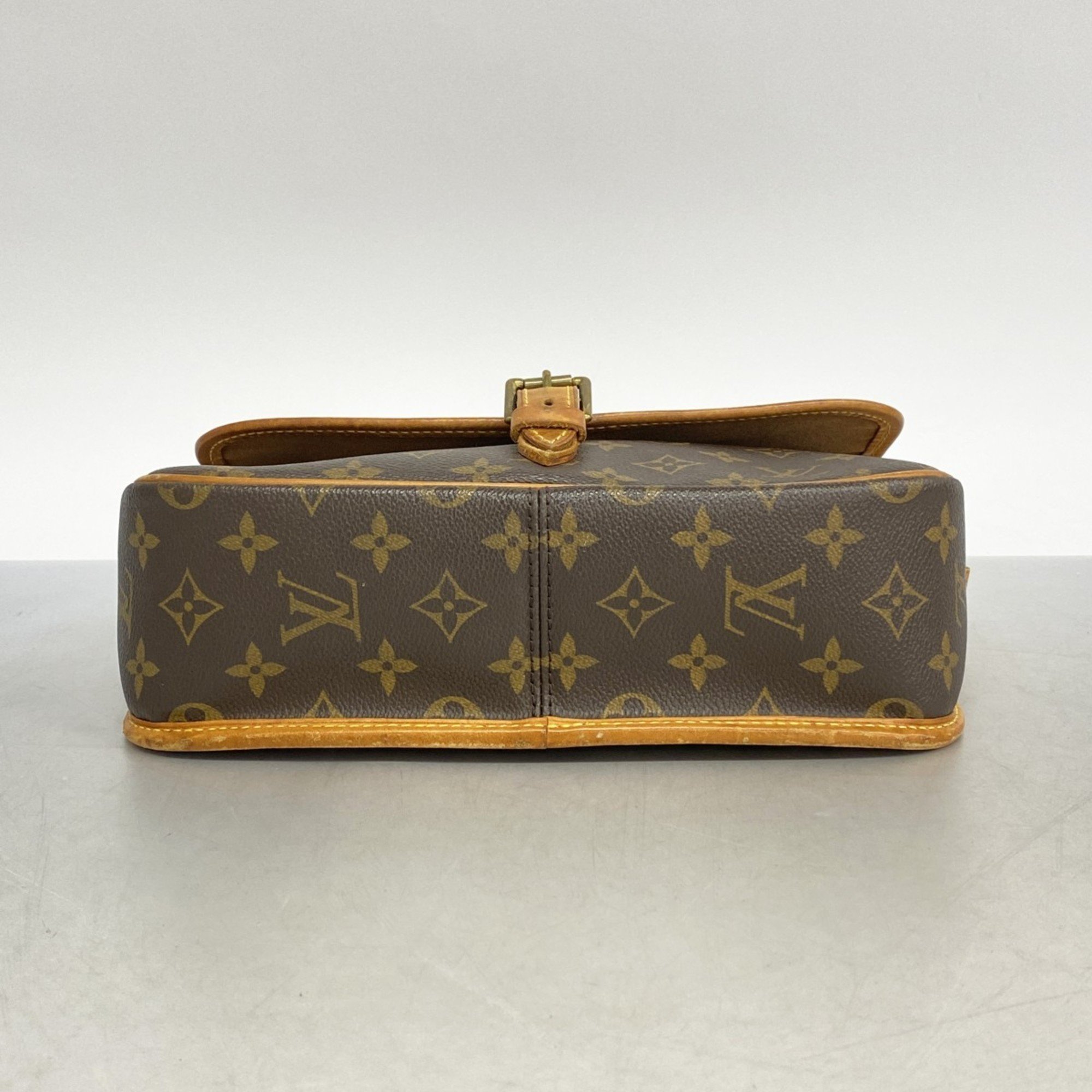 Louis Vuitton Shoulder Bag Monogram Sologne M42250 Brown Ladies