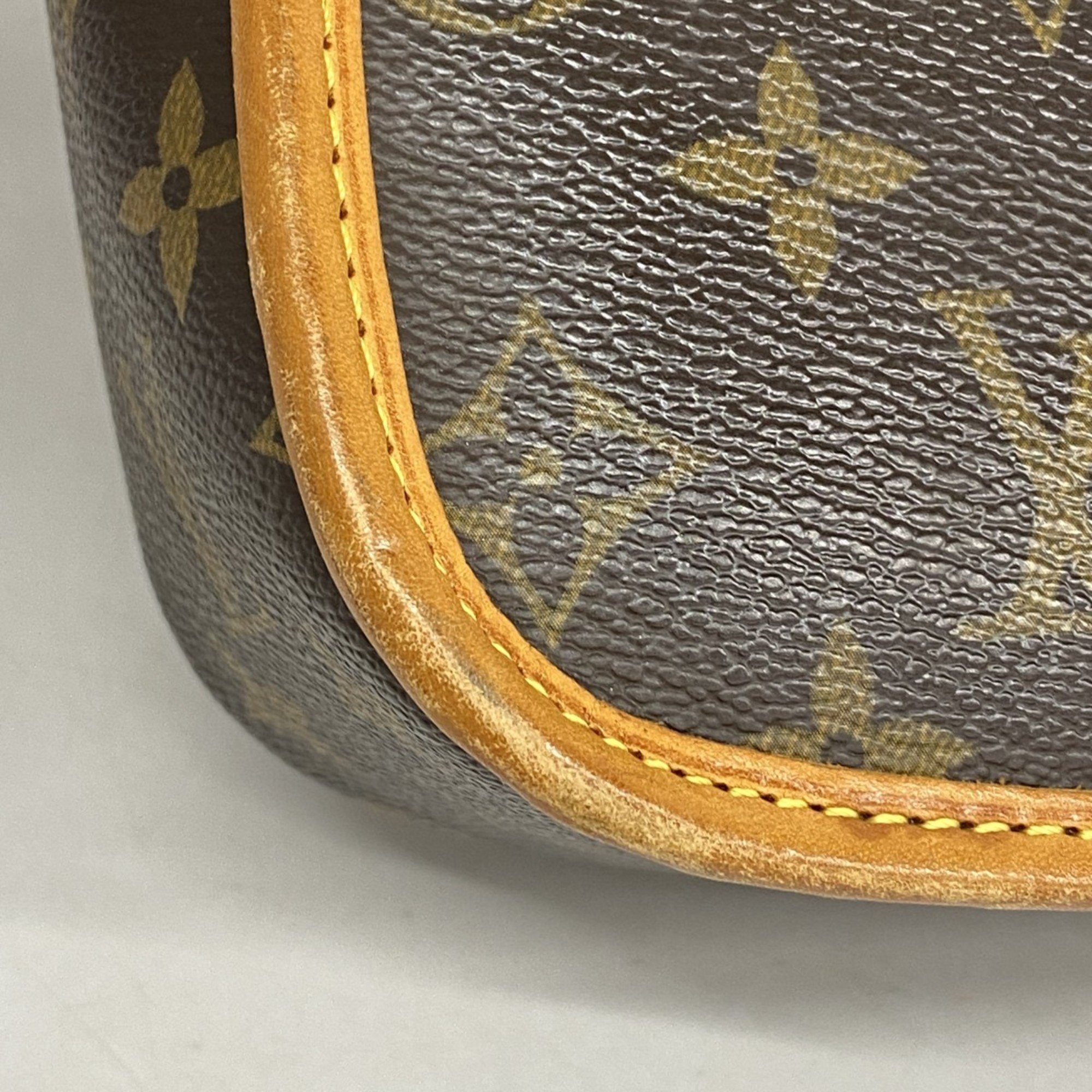 Louis Vuitton Shoulder Bag Monogram Sologne M42250 Brown Ladies