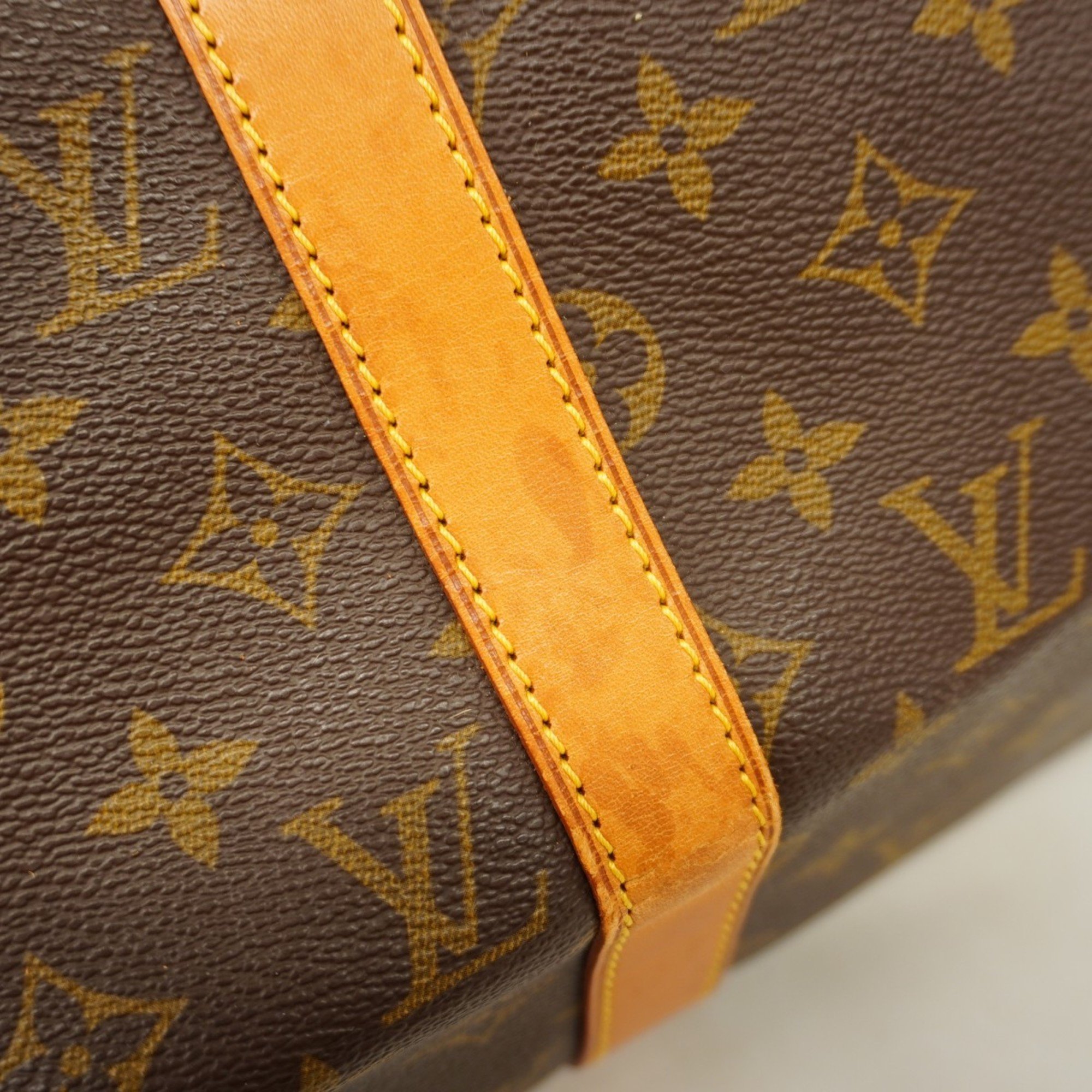 Louis Vuitton Boston Bag Monogram Keepall Bandouliere 50 M41416 Brown Men's Women's