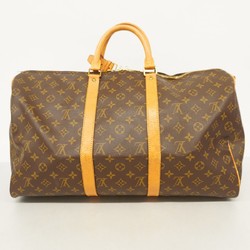 Louis Vuitton Boston Bag Monogram Keepall Bandouliere 50 M41416 Brown Men's Women's