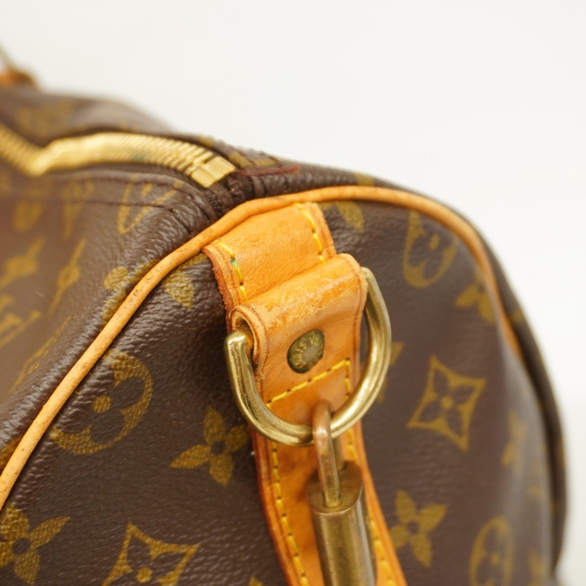 Louis Vuitton Boston Bag Monogram Keepall Bandouliere 50 M41416 Brown Men's Women's