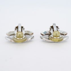 Chanel Earrings Coco Mark Metal Silver Ladies