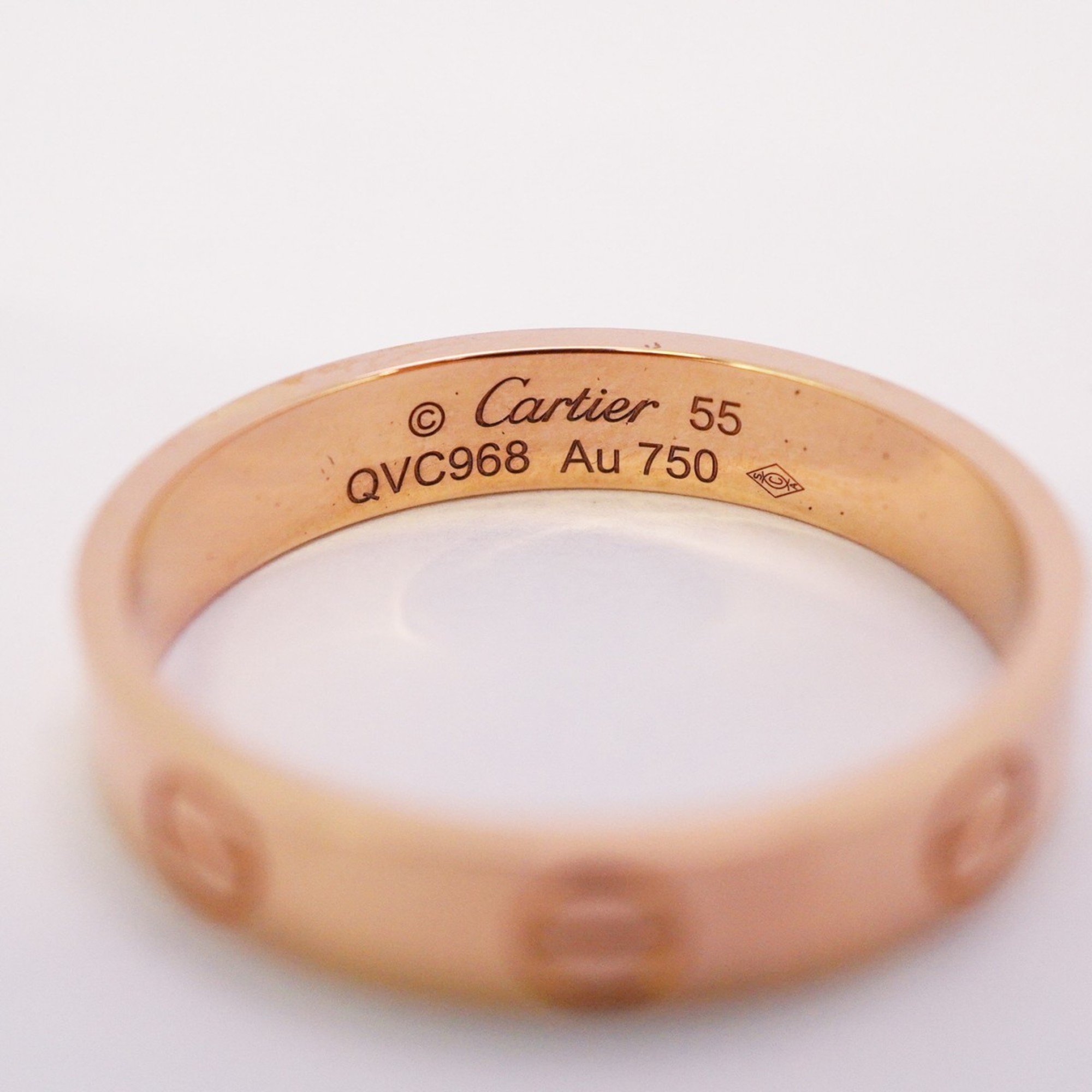 Cartier Ring Love K18PG Pink Gold #55 Men's