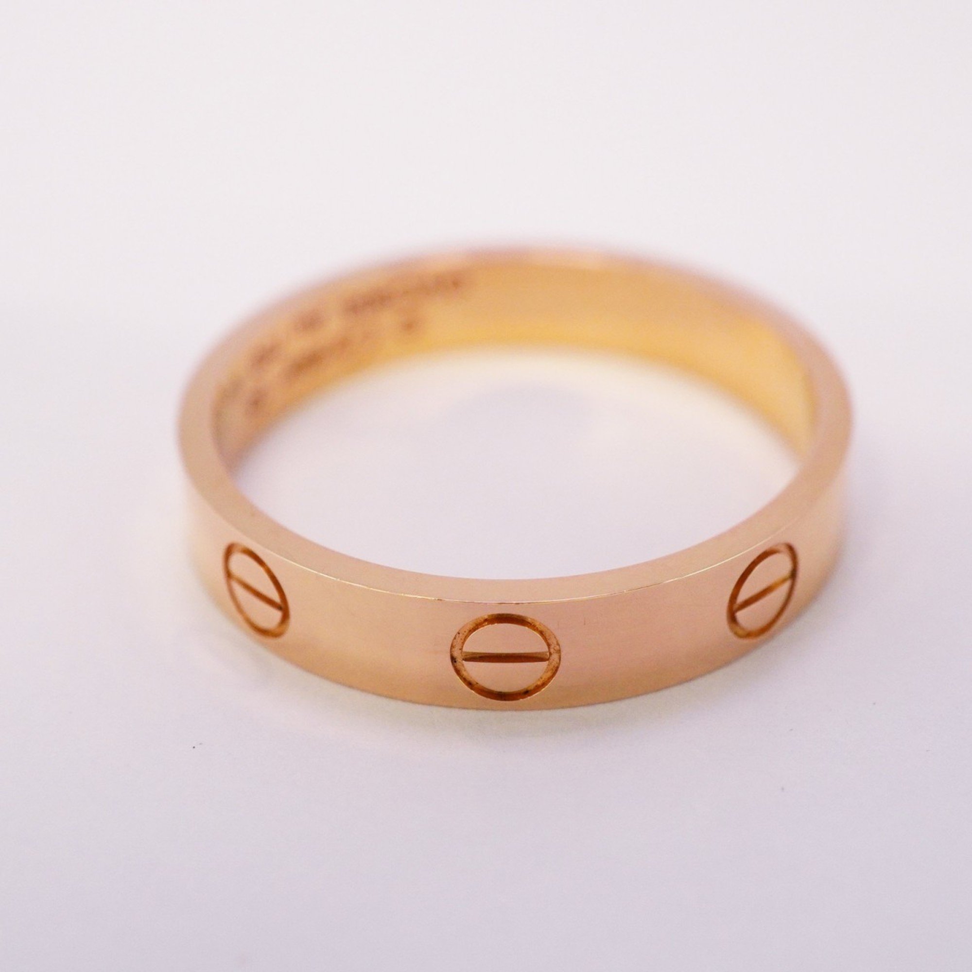 Cartier Ring Love K18PG Pink Gold #55 Men's