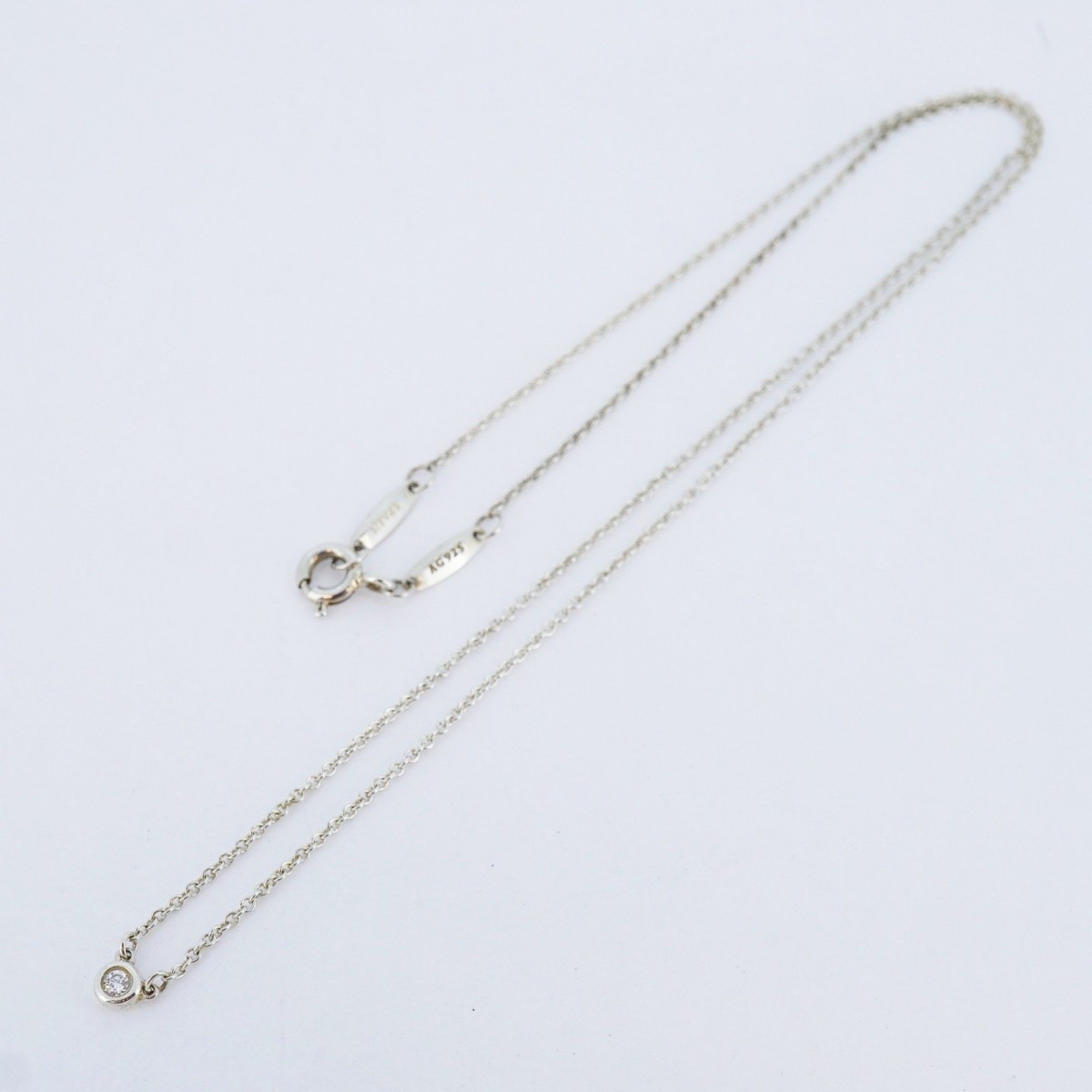 Tiffany Necklace by the Yard 1PD Diamond Silver 925 Ladies