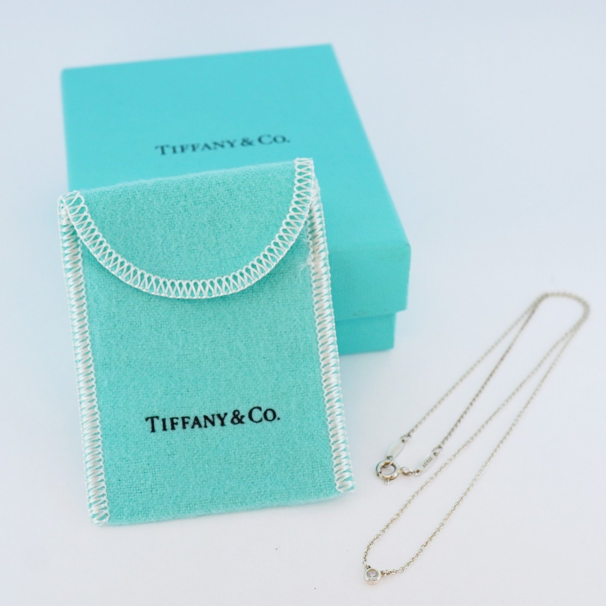 Tiffany Necklace by the Yard 1PD Diamond Silver 925 Ladies