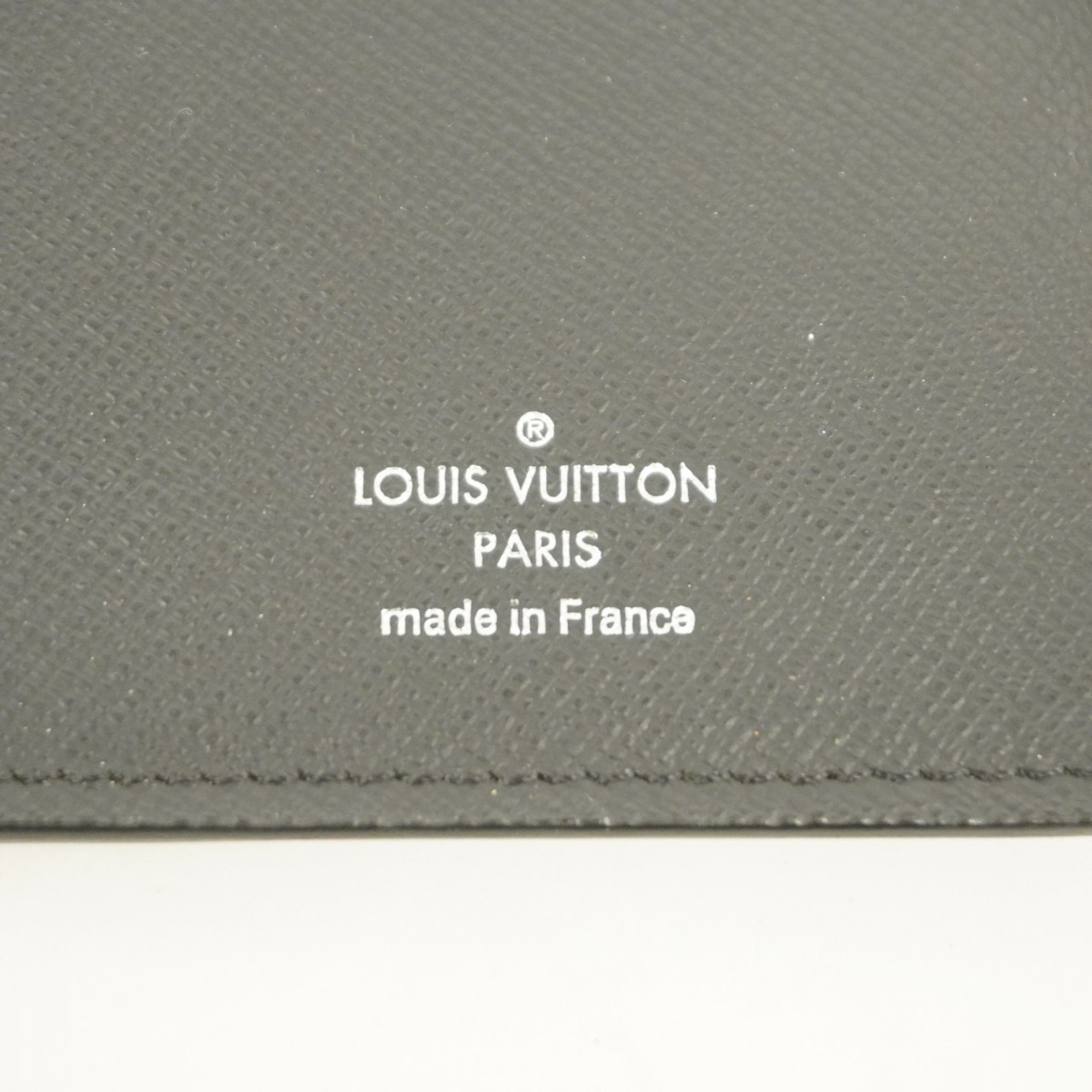 Louis Vuitton Long Wallet Epi Portefeuille Brazza M60622 Noir Men's