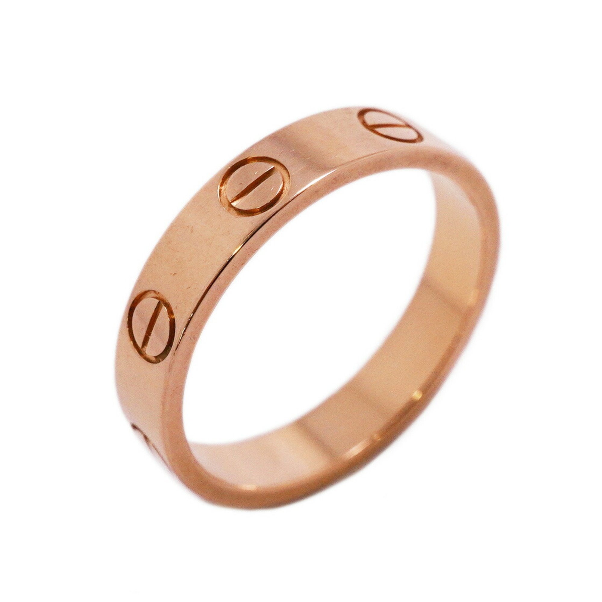 Cartier Ring Love K18PG Pink Gold #50 Ladies