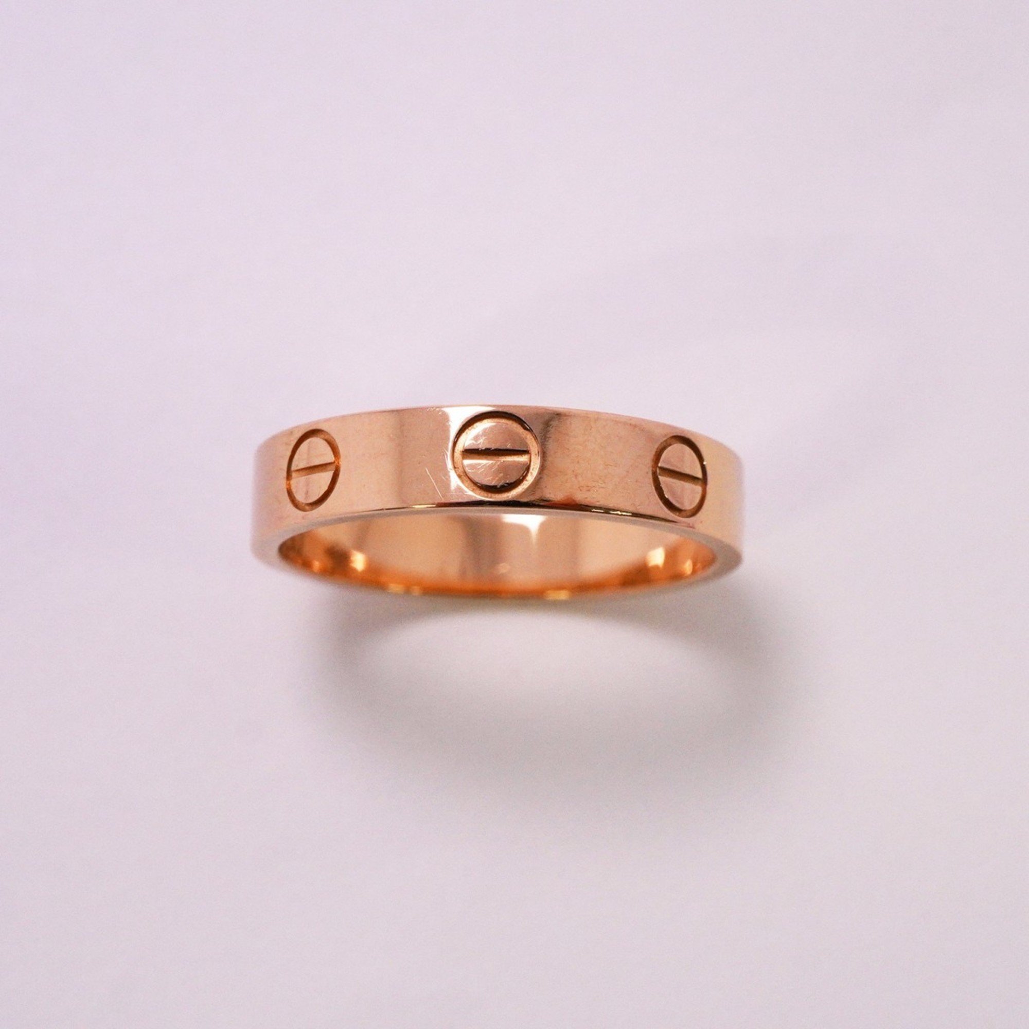 Cartier Ring Love K18PG Pink Gold #50 Ladies