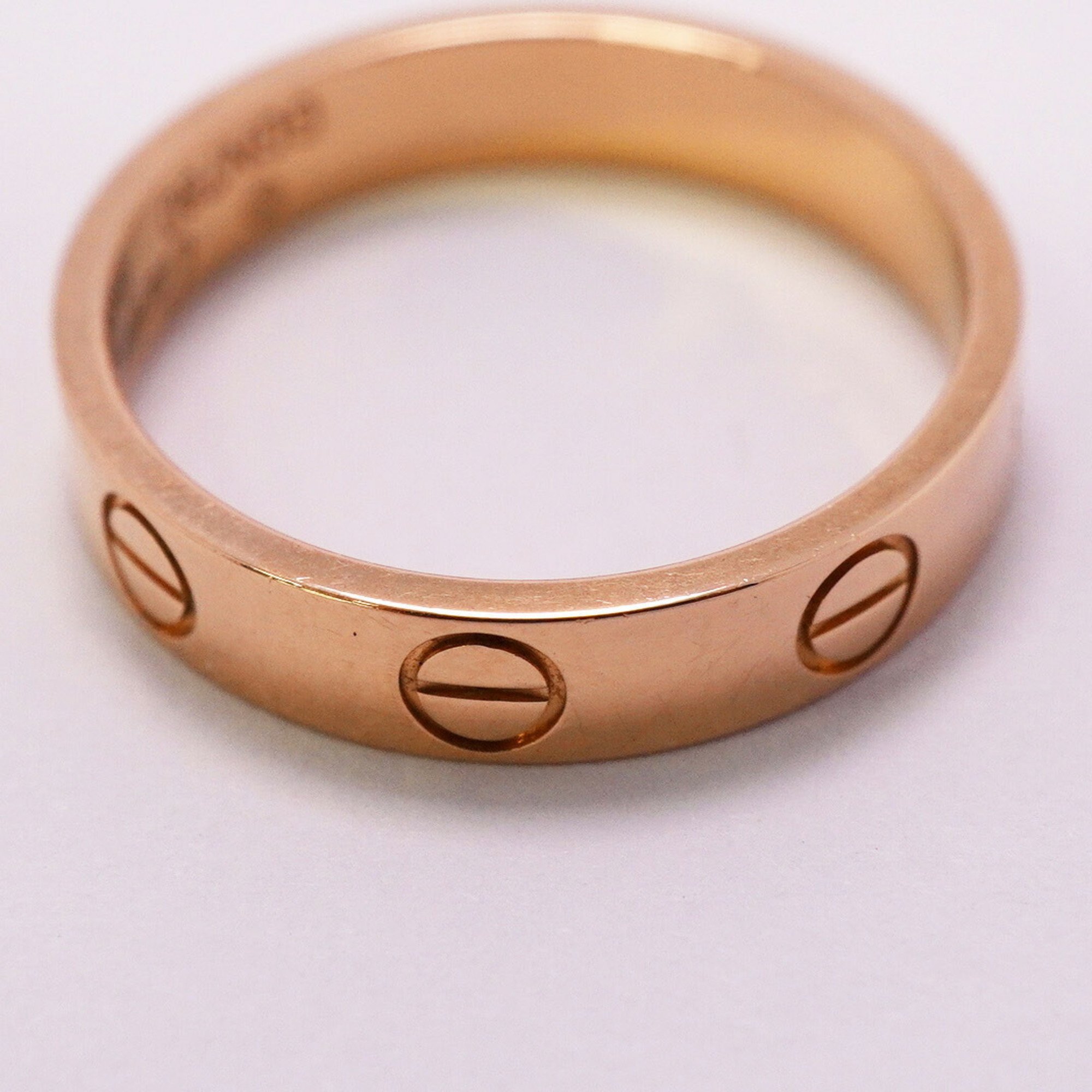 Cartier Ring Love K18PG Pink Gold #50 Ladies