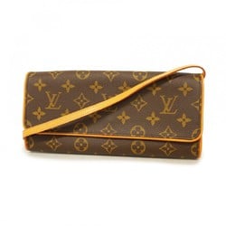 Louis Vuitton Shoulder Bag Monogram Pochette Twin GM M51852 Brown Women's