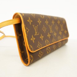 Louis Vuitton Shoulder Bag Monogram Pochette Twin GM M51852 Brown Women's