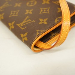 Louis Vuitton Shoulder Bag Monogram Pochette Twin GM M51852 Brown Women's