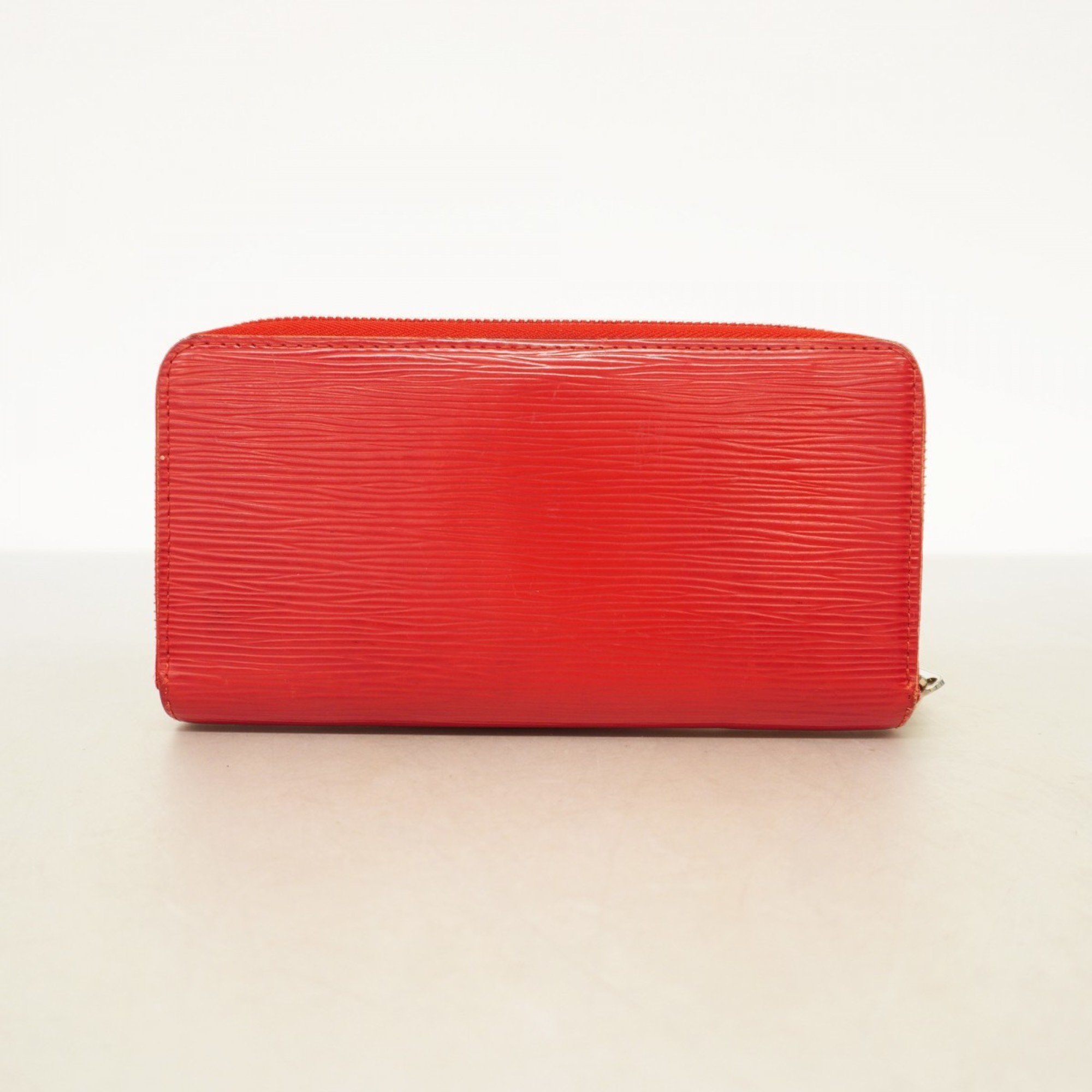 Louis Vuitton Long Wallet Epi Zippy M6007E Rouge Ladies