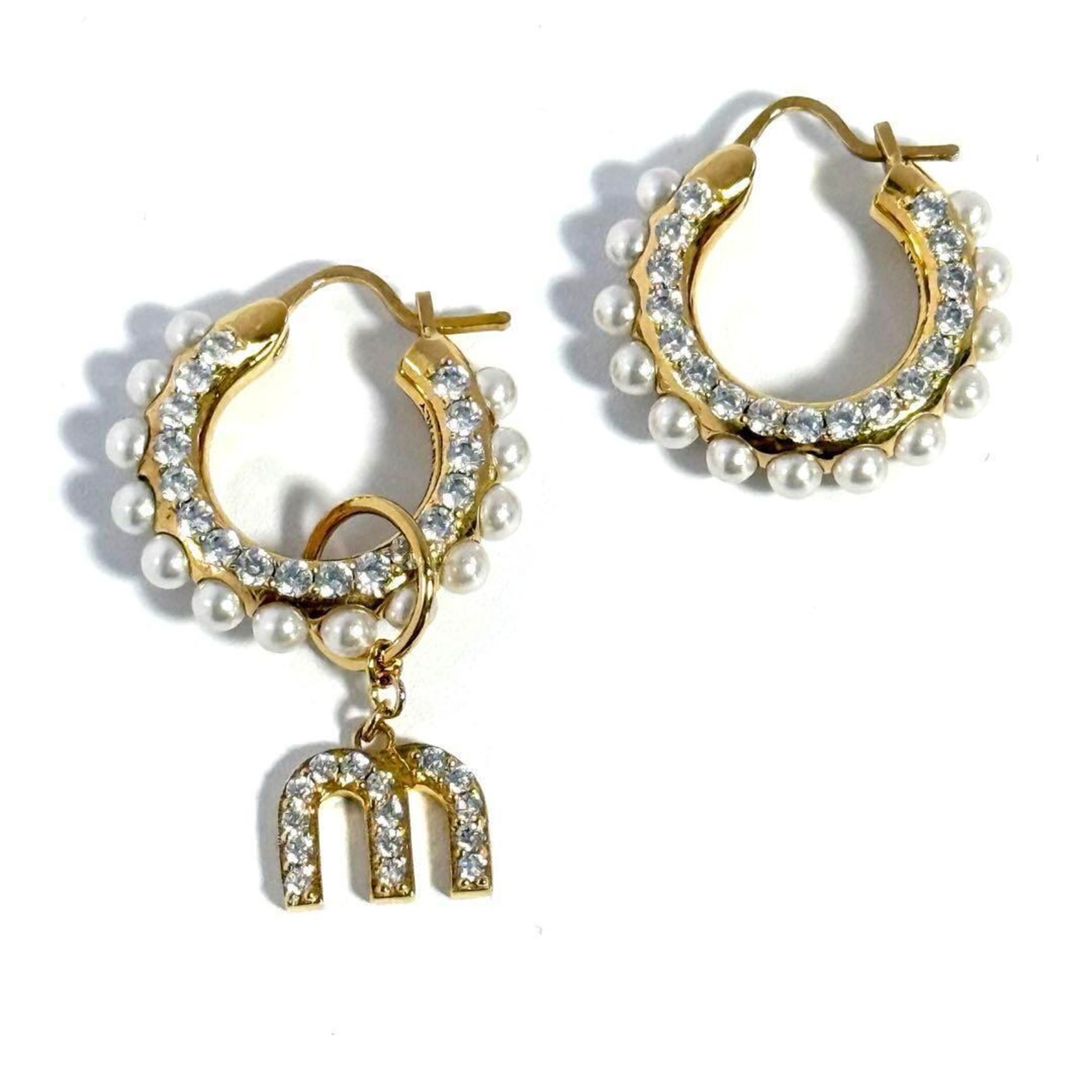 Miu Miu Miu Women's Hoop Asymmetric Drop Earrings