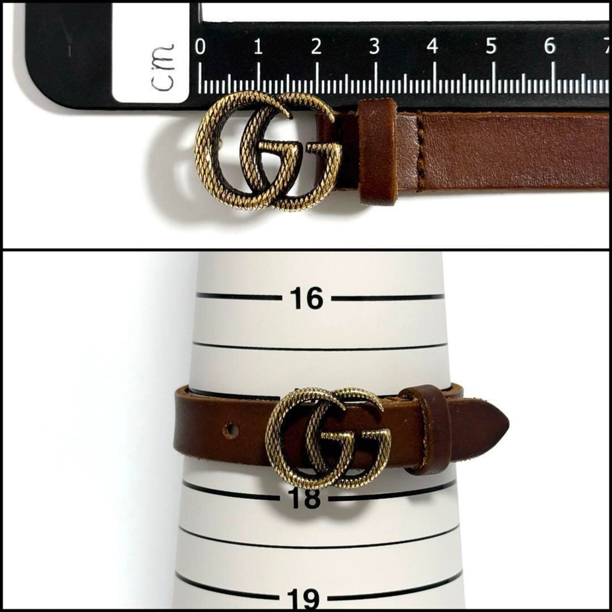 GUCCI Double G Leather Bracelet for Men and Women