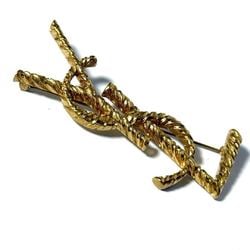 Yves Saint Laurent Paris SAINT LAURENT Women's Cassandra YSL Brooch Pin Badge