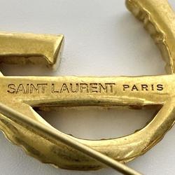 Yves Saint Laurent Paris SAINT LAURENT Women's Cassandra YSL Brooch Pin Badge