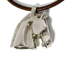 Hermes HERMES Men's Cheval Necklace Pendant Horse