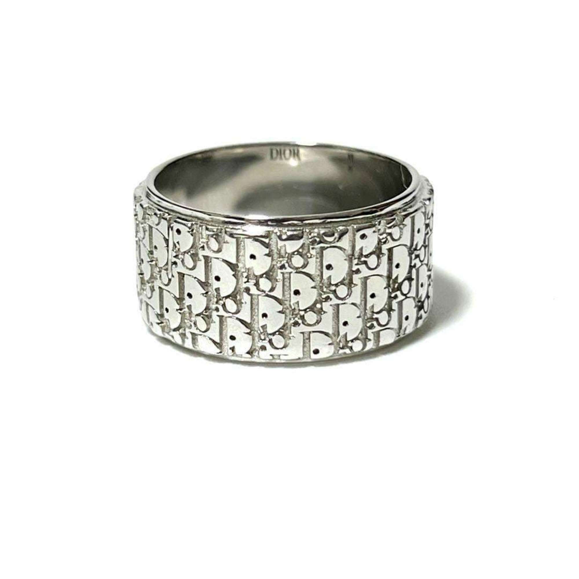 Christian Dior Dior Men's Silver Ring Oblique