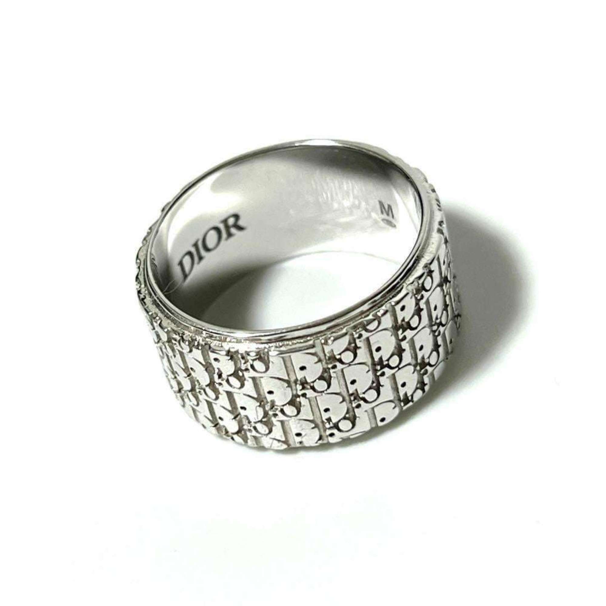 Christian Dior Dior Men's Silver Ring Oblique