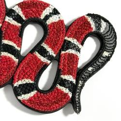 GUCCI Men's and Women's Snake Charm Key Holder Ring