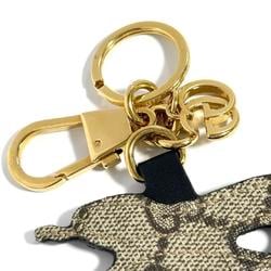 GUCCI Men's and Women's Snake Charm Key Holder Ring