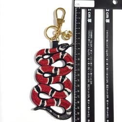 GUCCI Men's and Women's Snake Charm Key Holder Ring