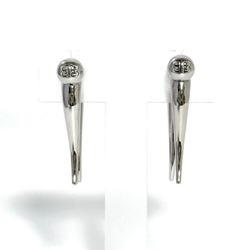 Balenciaga Men's and Women's Force Double Horn Earrings in Silver 925