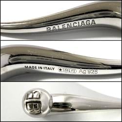 Balenciaga Men's and Women's Force Double Horn Earrings in Silver 925