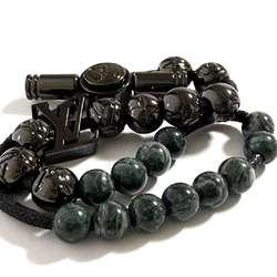 Louis Vuitton LOUIS VUITTON Men's Bracelet Monogram Beads Prayer