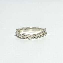 Bottega Veneta Men's Women's ID Chain Ring Silver 925