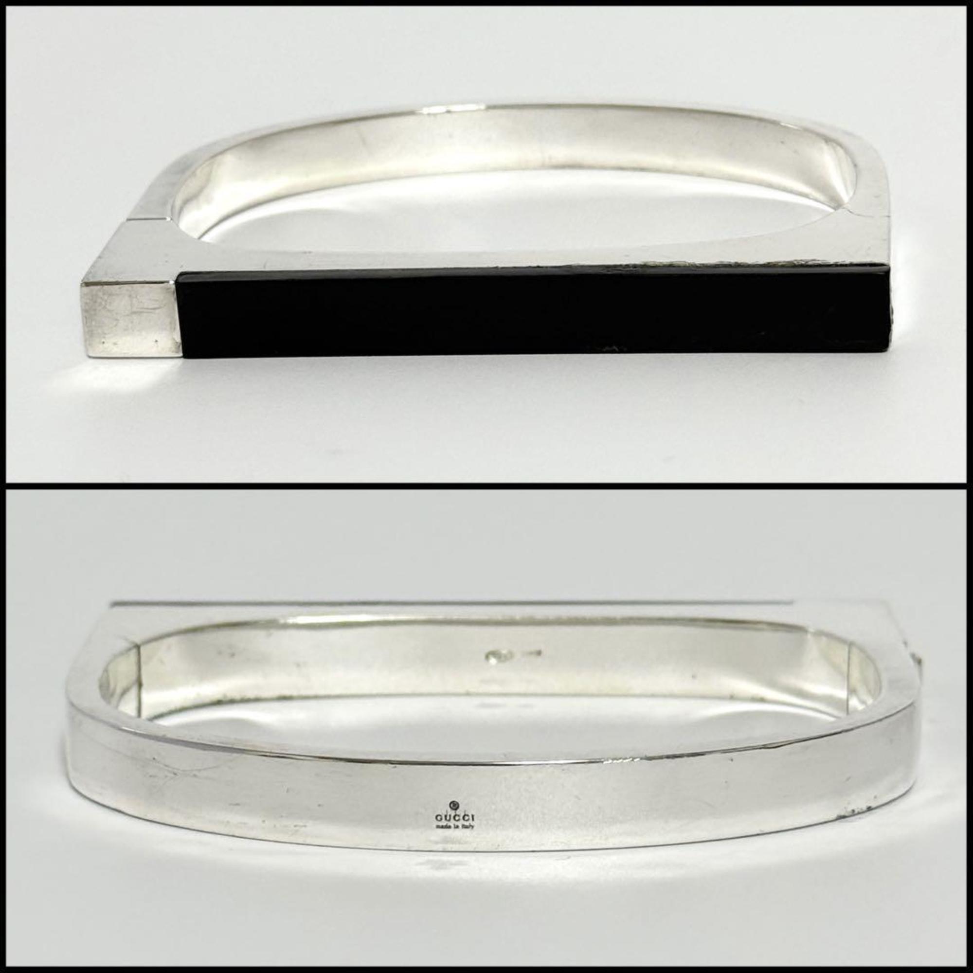 GUCCI Men's and Women's Bangle Bracelet Silver