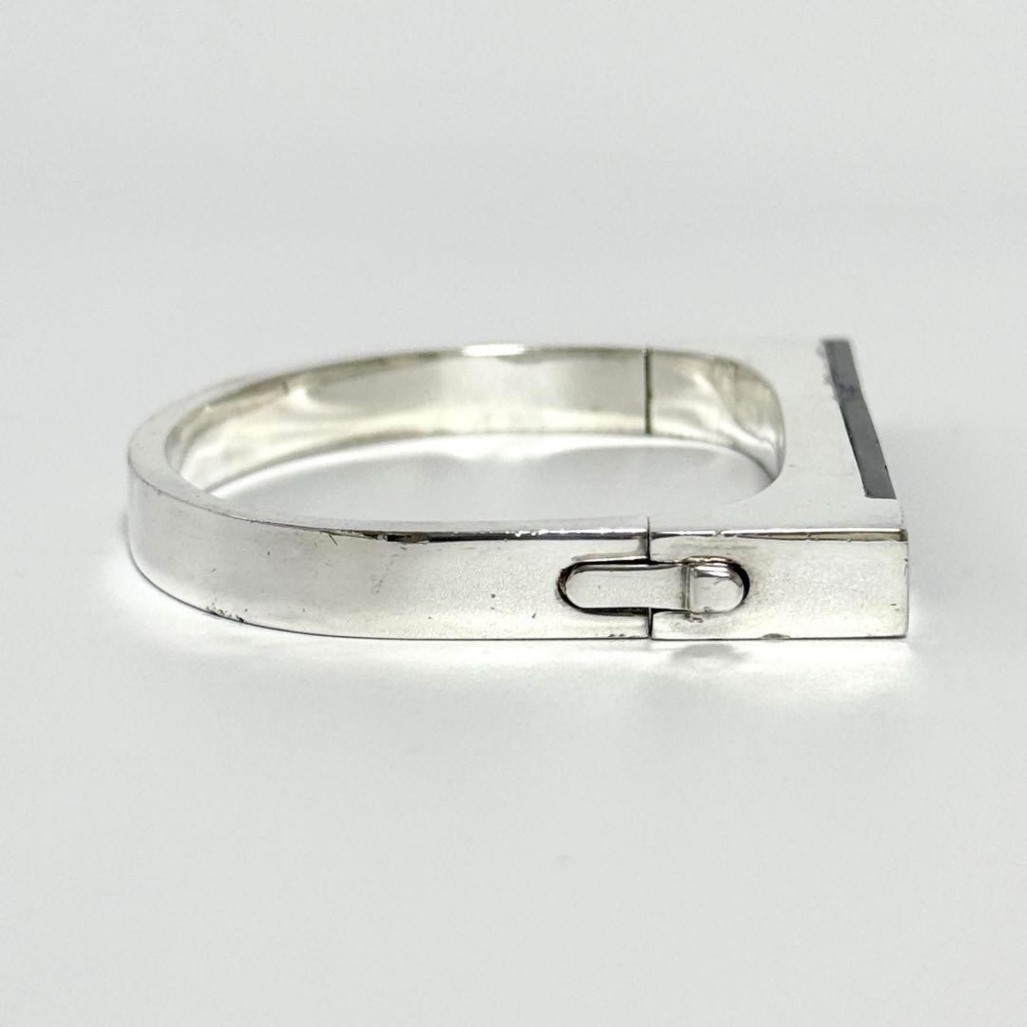 GUCCI Men's and Women's Bangle Bracelet Silver