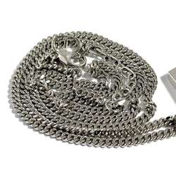 Christian Dior Dior Men's CD Diamond Pendant Necklace Silver