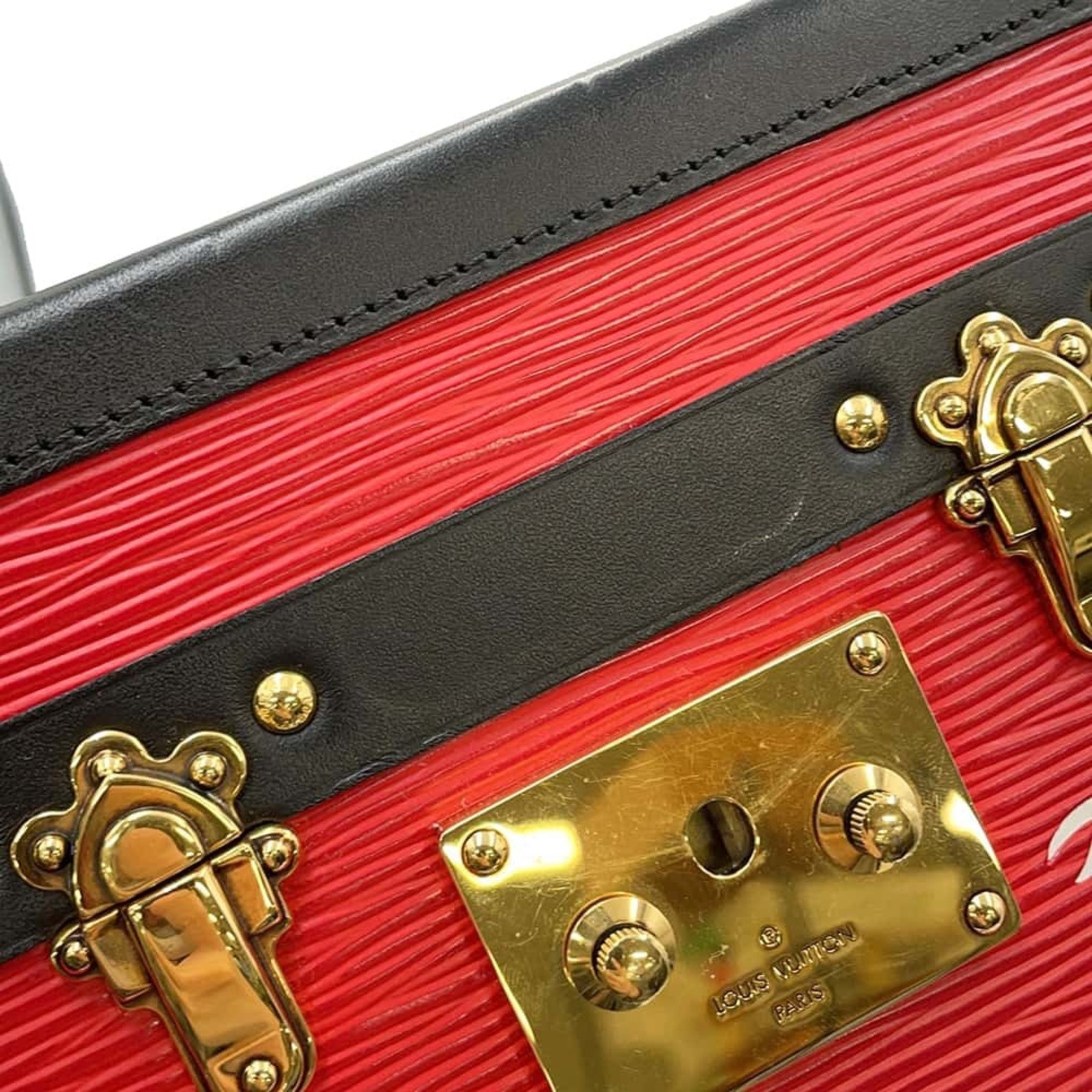 Louis Vuitton Shoulder Bag Epi Petite Malle M54651 LOUIS VUITTON Trunk Red Black