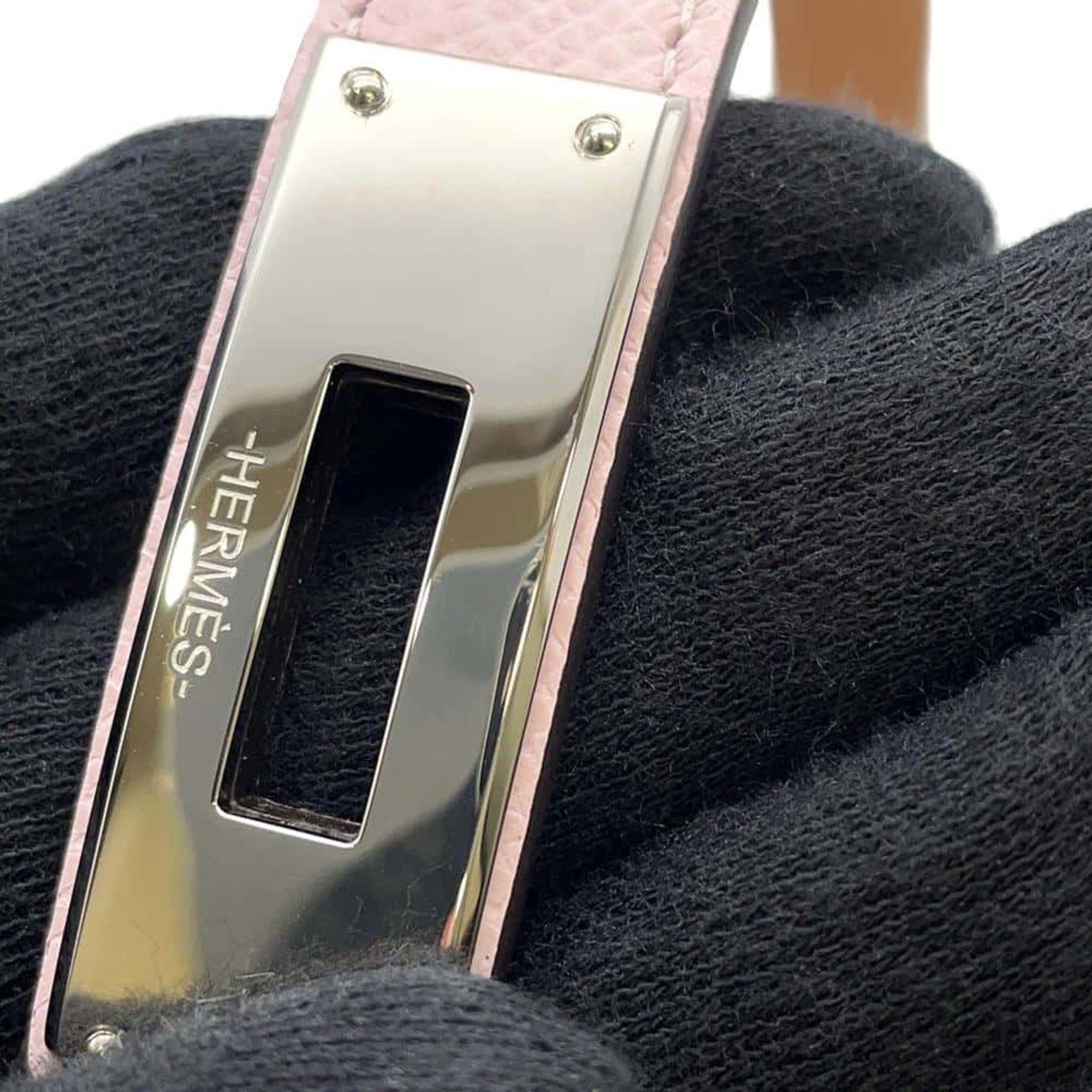 Hermes Kelly Belt Mauve Pale Epson B Stamp HERMES