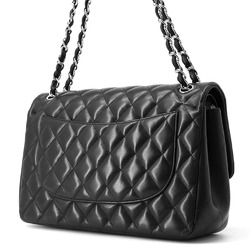 Chanel Chain Shoulder Bag Matelasse 30 Lambskin Coco Mark A58600 CHANEL Black