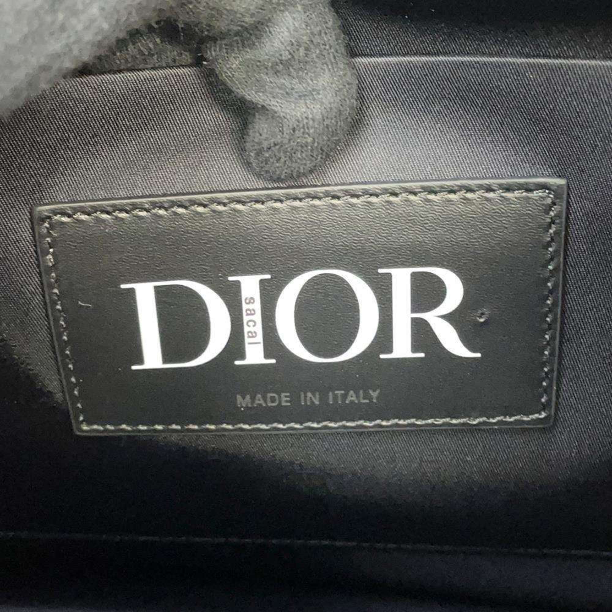 Christian Dior Shoulder Bag Saddle Nylon Leather 1ADH0029USF Sale Item