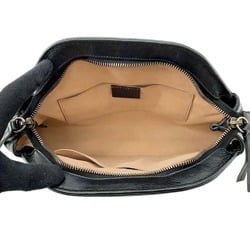 Gucci Shoulder Bag Liber Small Leather 524620 GUCCI Clutch Black