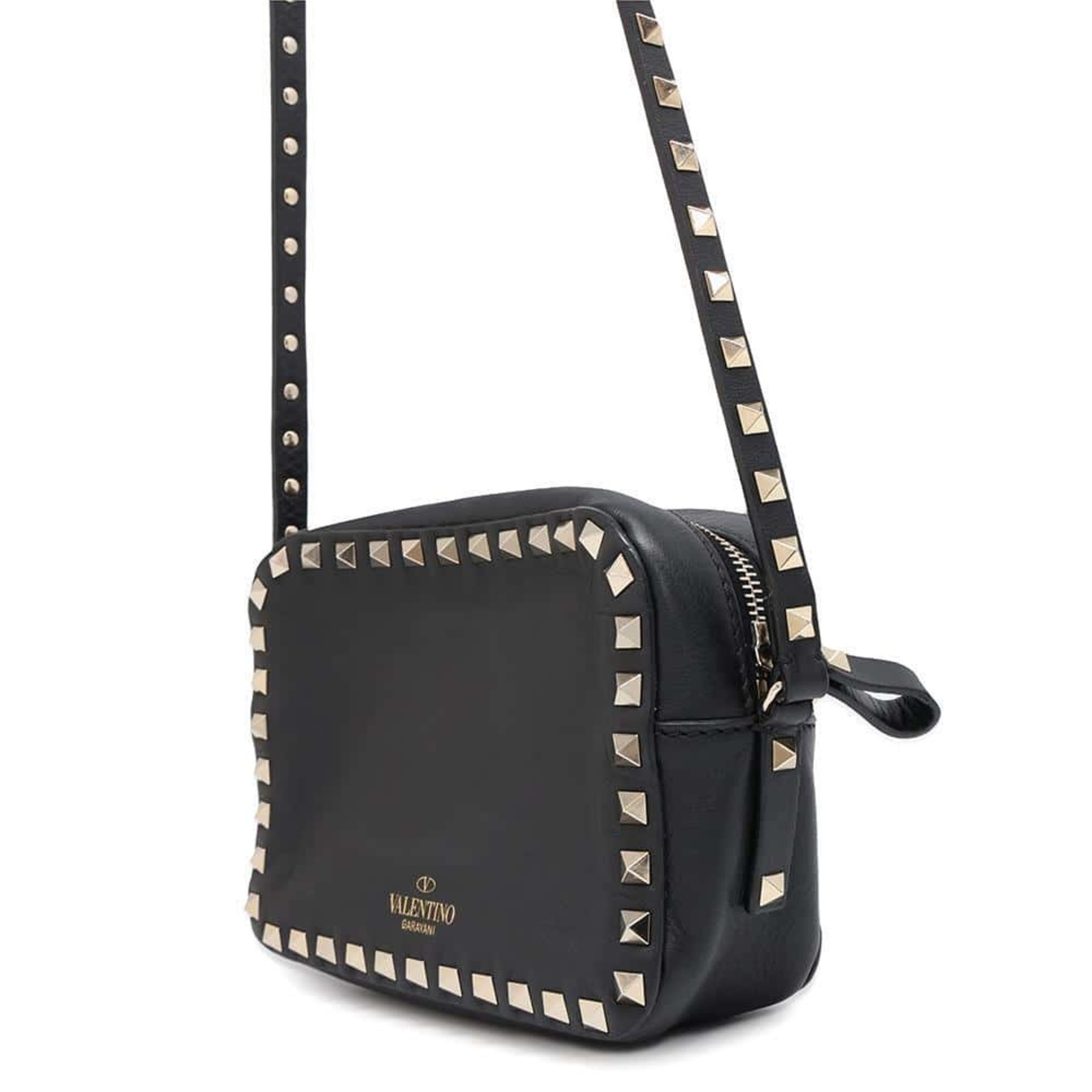 Valentino Garavani Shoulder Bag Rockstud Leather 3W2B0809VSF VALENTINO Black