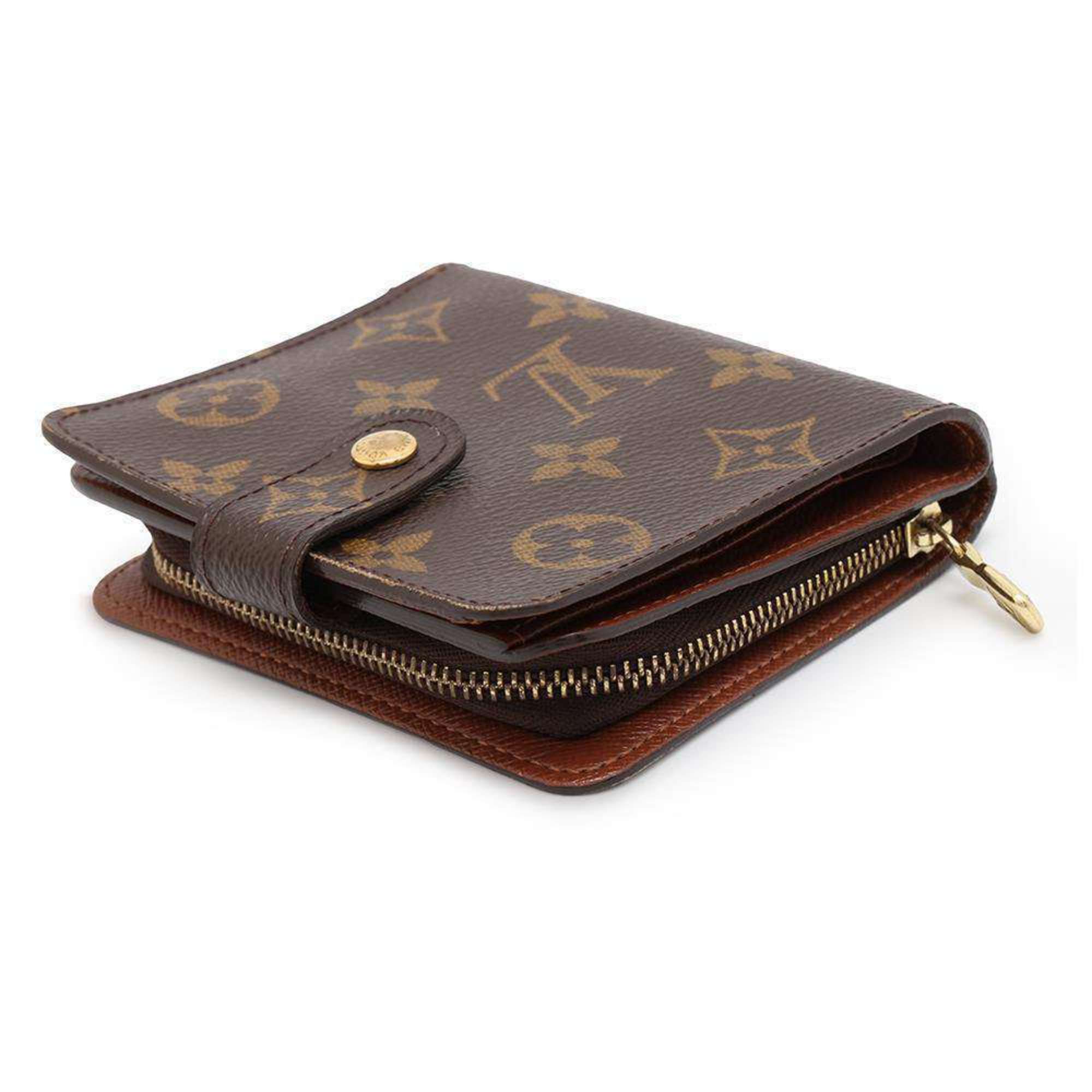 Louis Vuitton Wallet Monogram Compact Zip M61667 LOUIS VUITTON Bi-fold